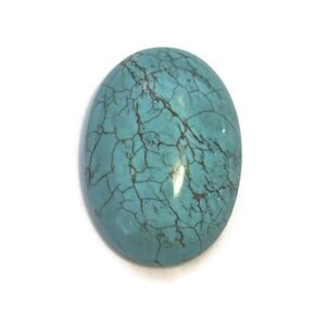 As Low As $2 Synthetic Turquoise Oval Smooth Domed Stone Cabochon